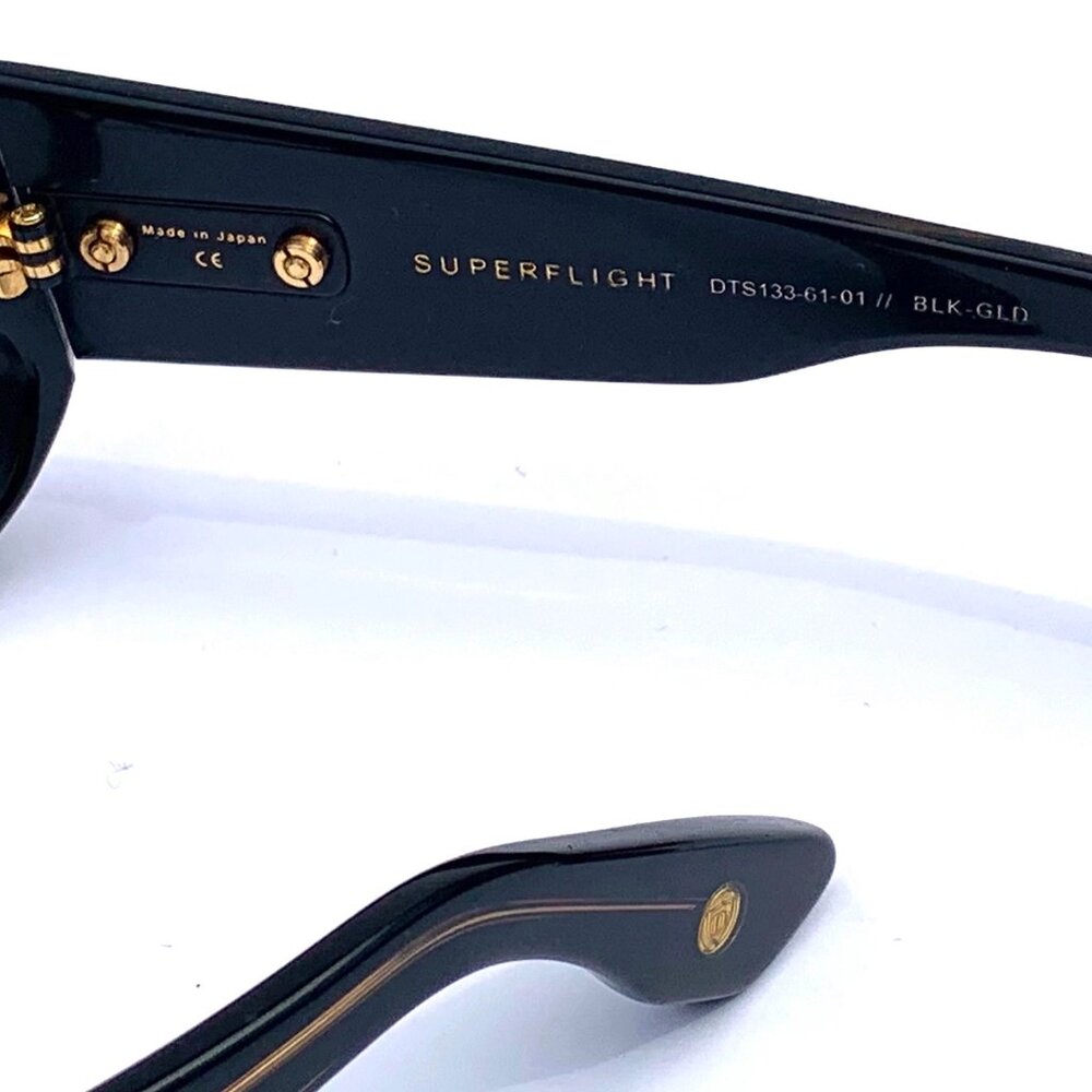 Luxury Eyewear DITA Superflight DTS133-61-01 Designer Frames Black Gold Case Box - Picture 7 of 13